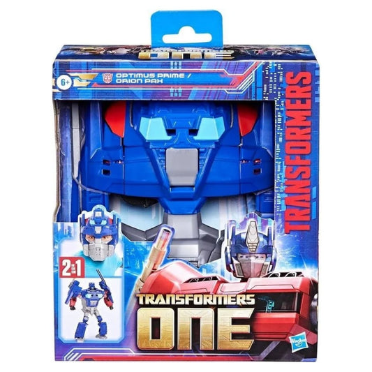 Hasbro Transformers One Optimus Prime 2 in 1 Convertible Mask and Figure Orion Pax