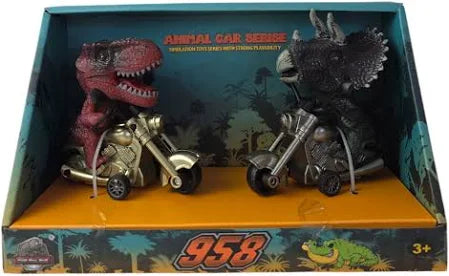 Dinosaur Friction Powered Motorbike Vehicles