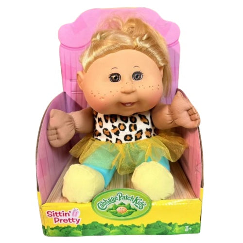 12" Cabbage Patch Kids Sittin Pretty Doll Leopard Print Tutu Skirt - Clearance