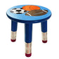 Kids Wooden Stool with Pencil-Design Legs 23cm Height