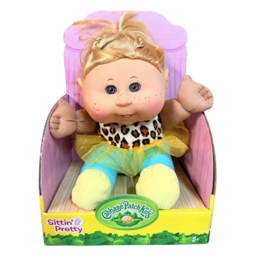 12" Cabbage Patch Kids Sittin Pretty Doll Leopard Print Tutu Skirt - Clearance