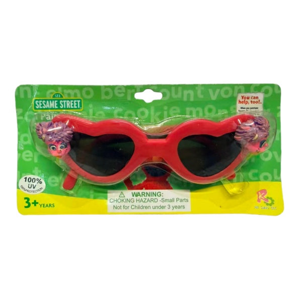 Sesame Street Toddler Sunglasses 100% UV Protection - Elmo, Big Bird, Zoe, Abby Cadabby