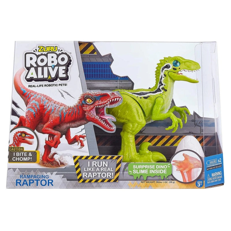 Zuru Robo Alive Rampaging Raptor with Slime Set