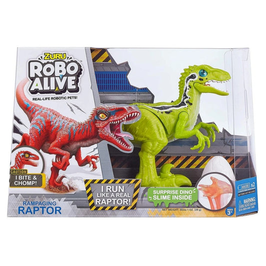 Zuru Robo Alive Rampaging Raptor with Slime Set