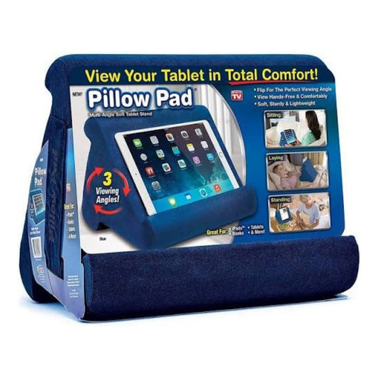 Pillow Pad Multi-Angle Soft iPad Tablet Stand - Blue