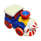 4 x 3.5" Diecast Metal Mini Macaron Pull-and-Go Trains Set
