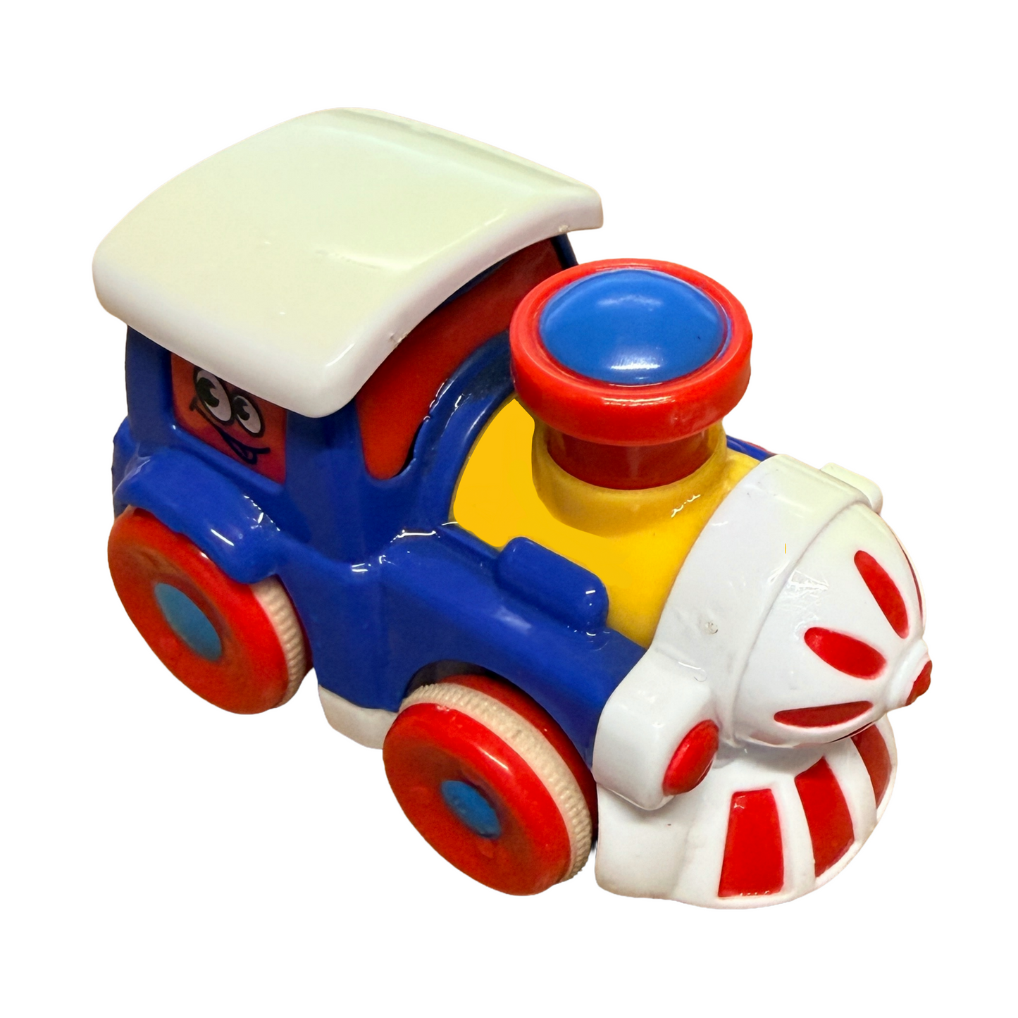 4 x 3.5" Diecast Metal Mini Macaron Pull-and-Go Trains Set