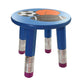 Kids Wooden Stool with Pencil-Design Legs 23cm Height