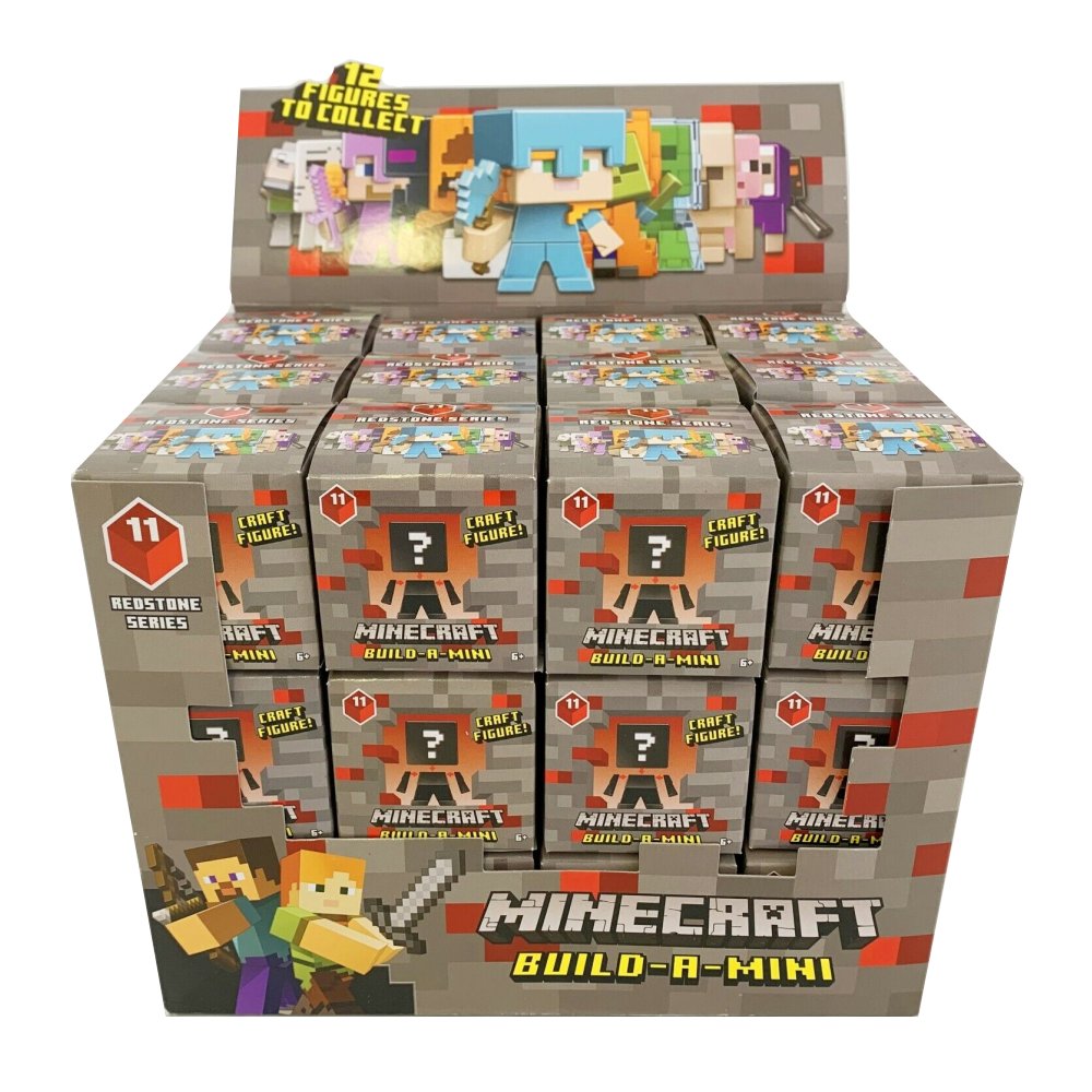 Redstone Box Thing Minecraft Redstone Series 11 Build-A-Mini Figure Mystery Box – Tek Toys
