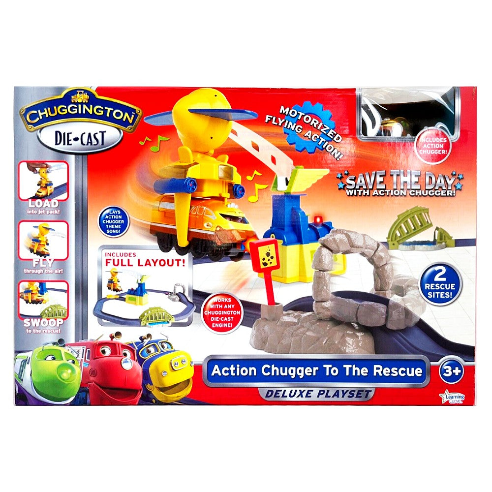 Chuggington Die-Cast Action Chugger To The Rescue Delux Playset