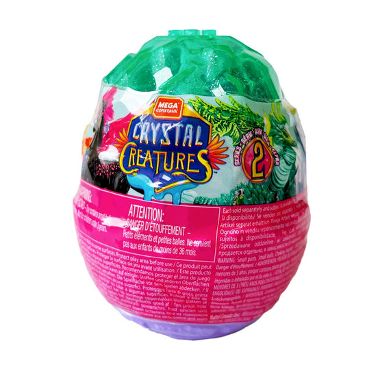 Mega Construx Crystal Creatures Series 2 Mystery Egg Buildable Figure with Slim