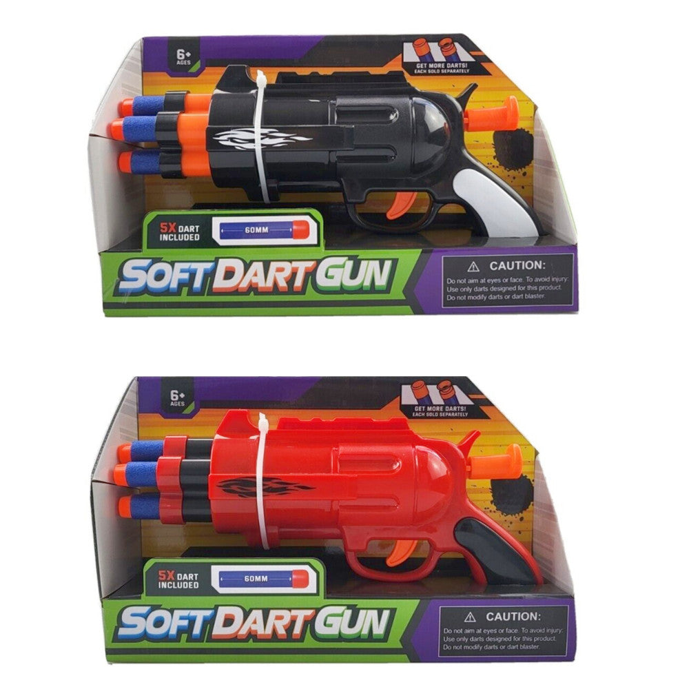 Soft Dart Gun Includes 5 Soft Darts