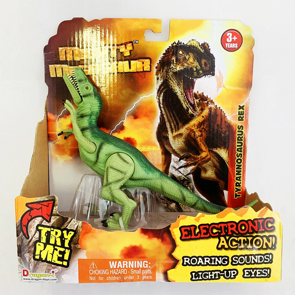 Mighty Megasaur Electronic Action Dinosaur Roaring Sound Light-up Eye ...