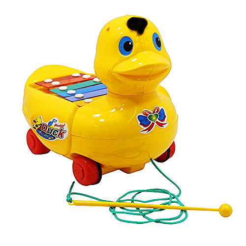 Music Maker Pull Along Duck Toy Xylophone Musical Duck Toy
