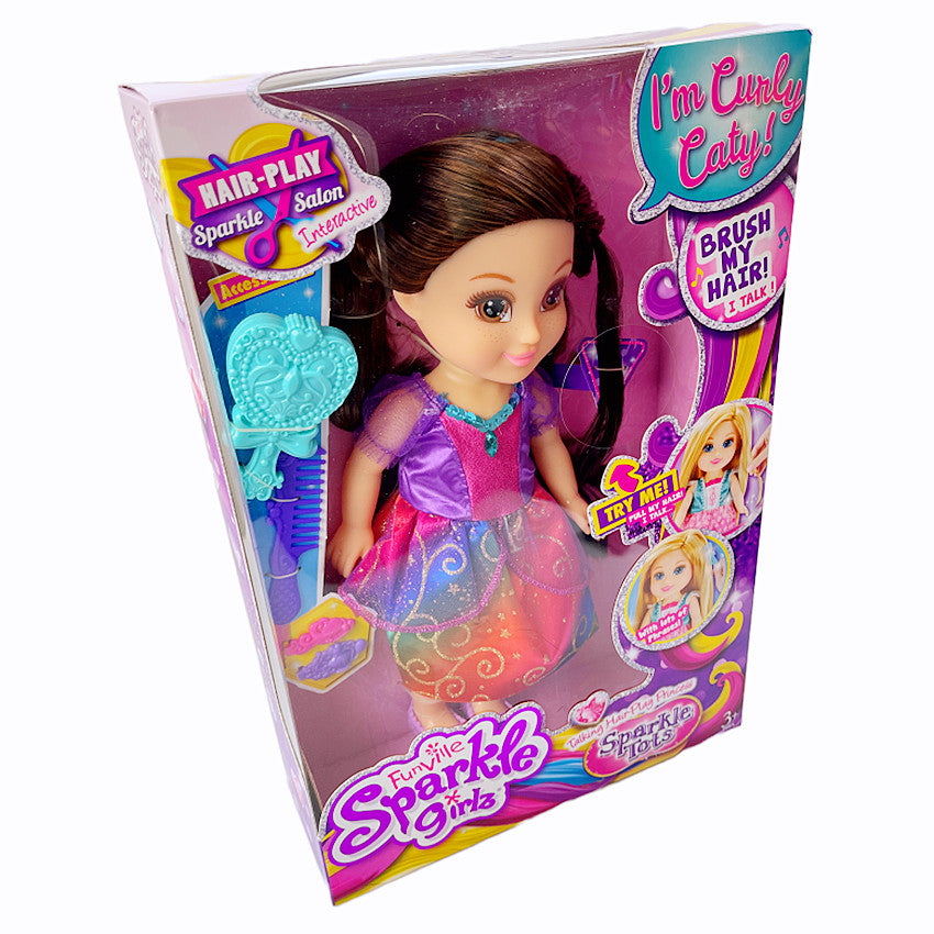 Funville Sparkle Girls Sparkle Tots Talking Hair-Play Princess