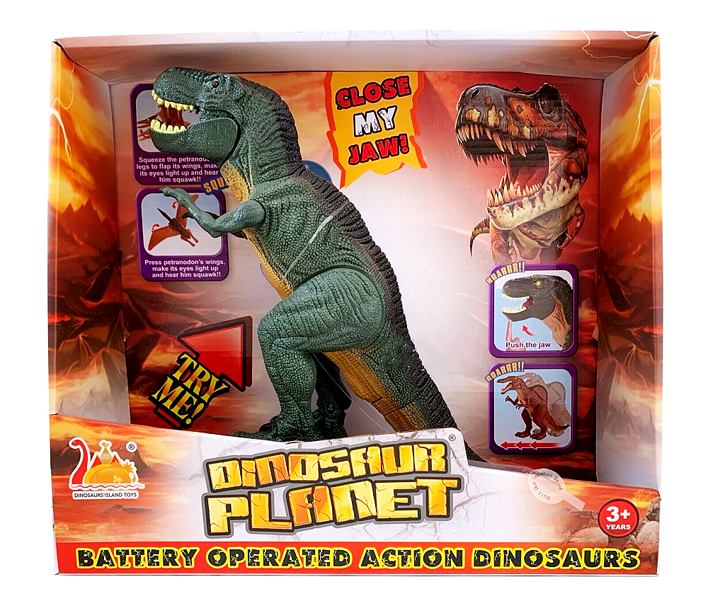 Dinosaur Planet Battery Operated Tyrannosaurus Rex Spinosaurus