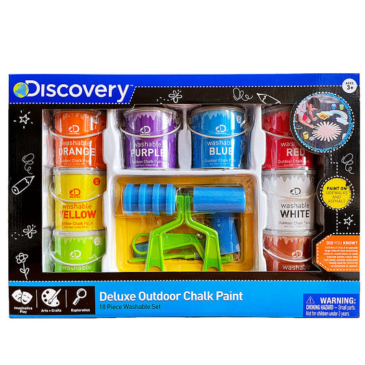 Discovery Deluxe Outdoor Chalk Paint 18 Piece Washable Set