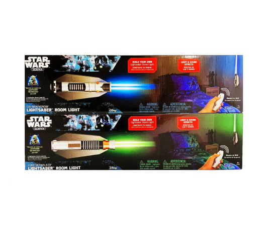 Remote Control Star Wars Lightsaber Room Light Obi-Wan Kenobi & Luke Skywalker