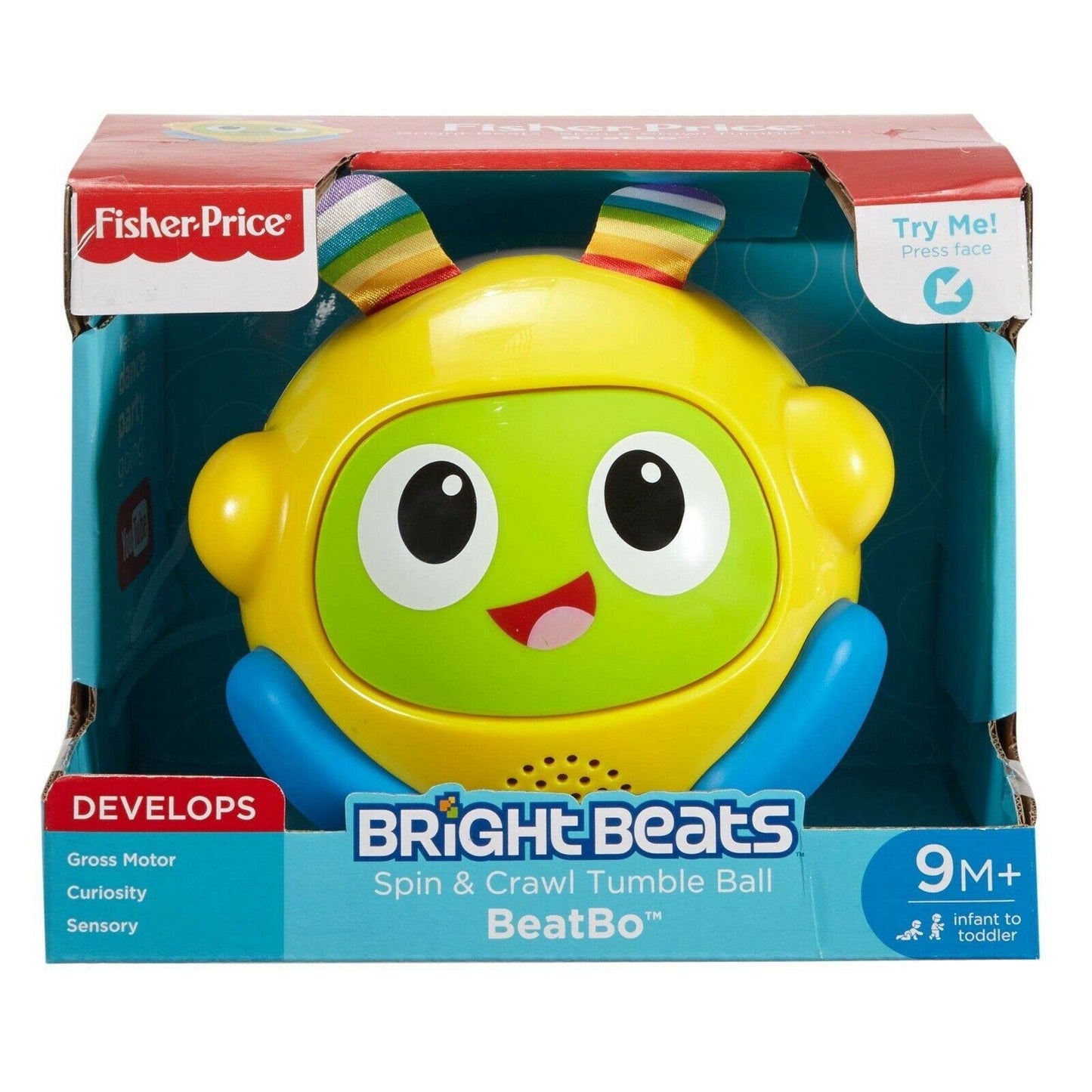 Fisher-Price Bright Beats Spin & Crawl Tumble Ball BeatBo