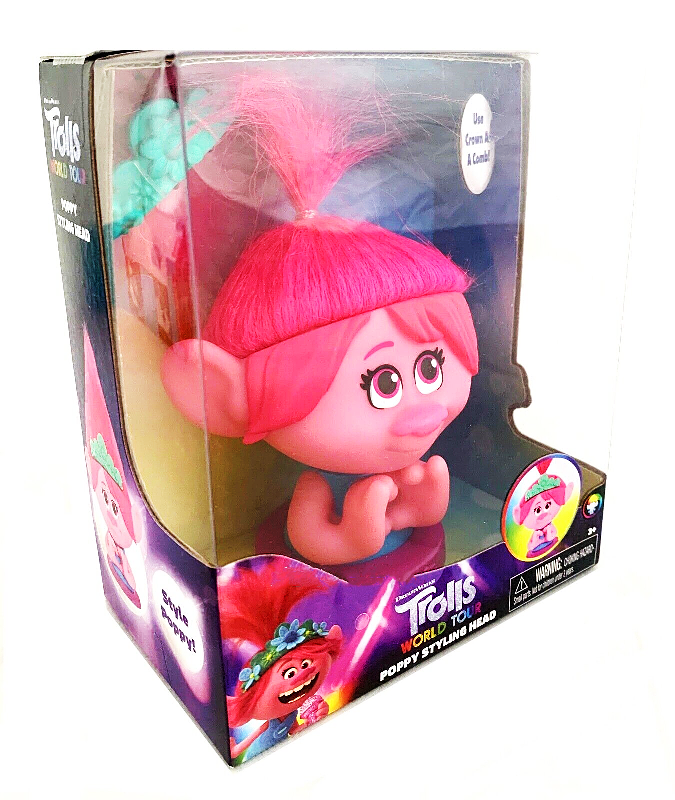 Dreamworks Trolls World Tour Poppy Styling Head Tek Toys