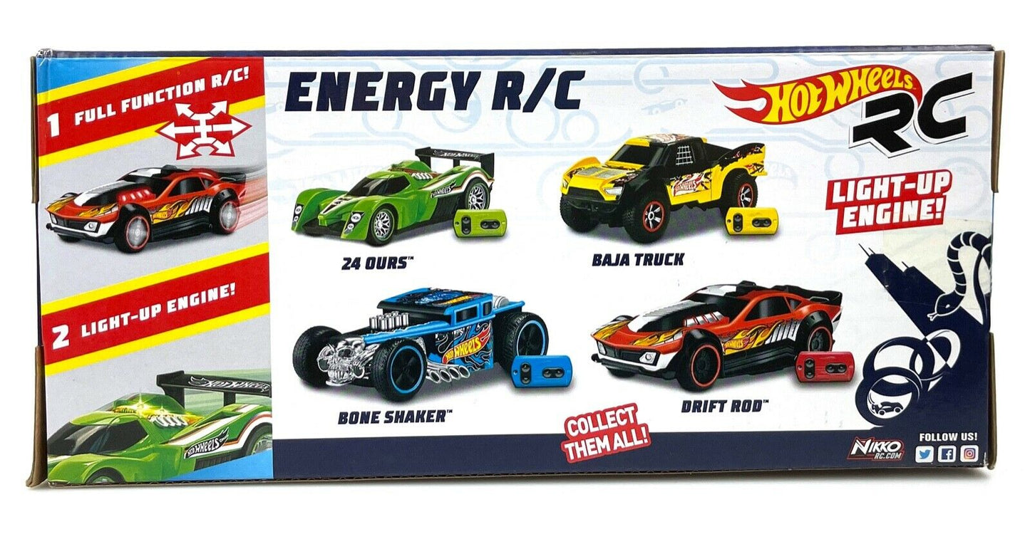 Nikko Hot Wheels Energy R/C Racing Cars - 24 Ours
