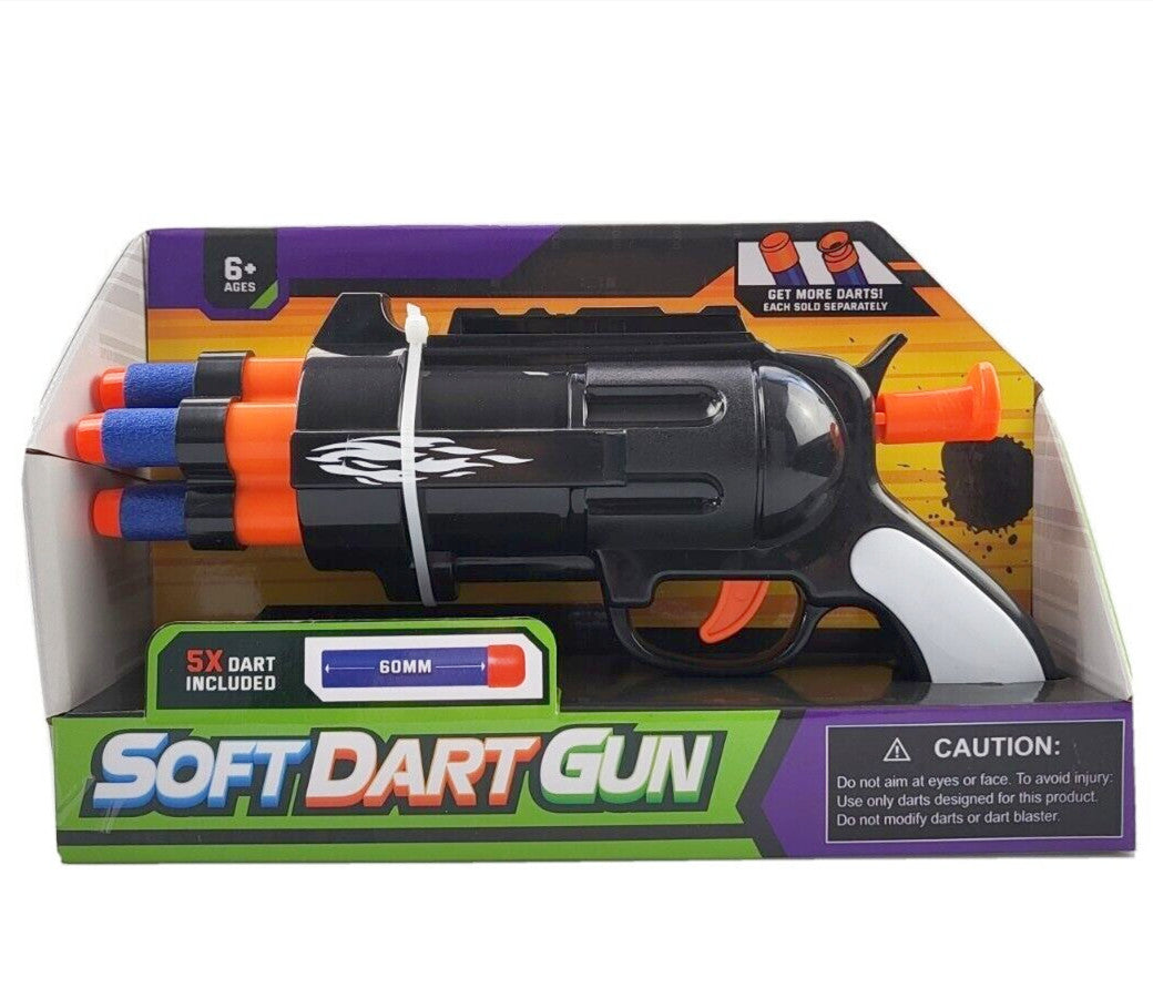 Dat Gun Soft Dart Gun Includes 5 Soft Darts – Tek Toys