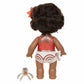 Disney Young Moana 12" Bath Doll Toy With Her Turtle Friend