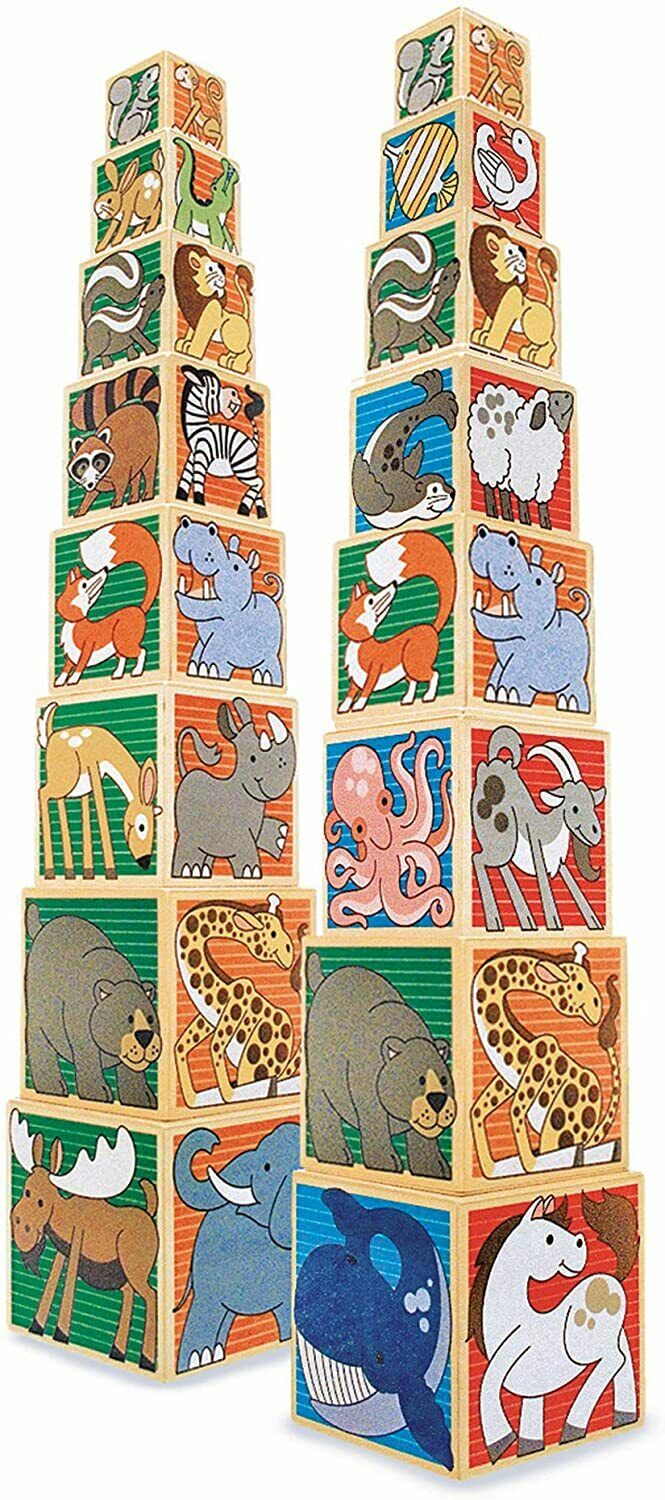 Melissa & Doug Wooden Animal Nesting Blocks