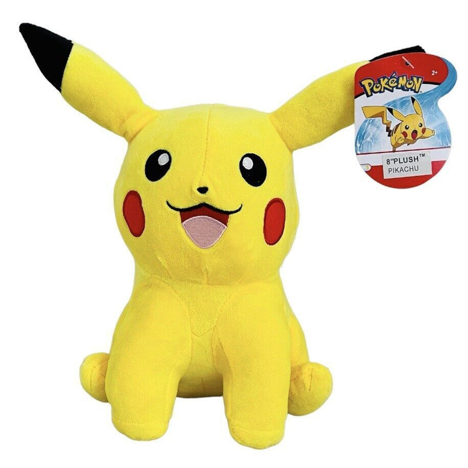 Wicked Cool Toys Pokémon Sitting Plush Pikachu 8"