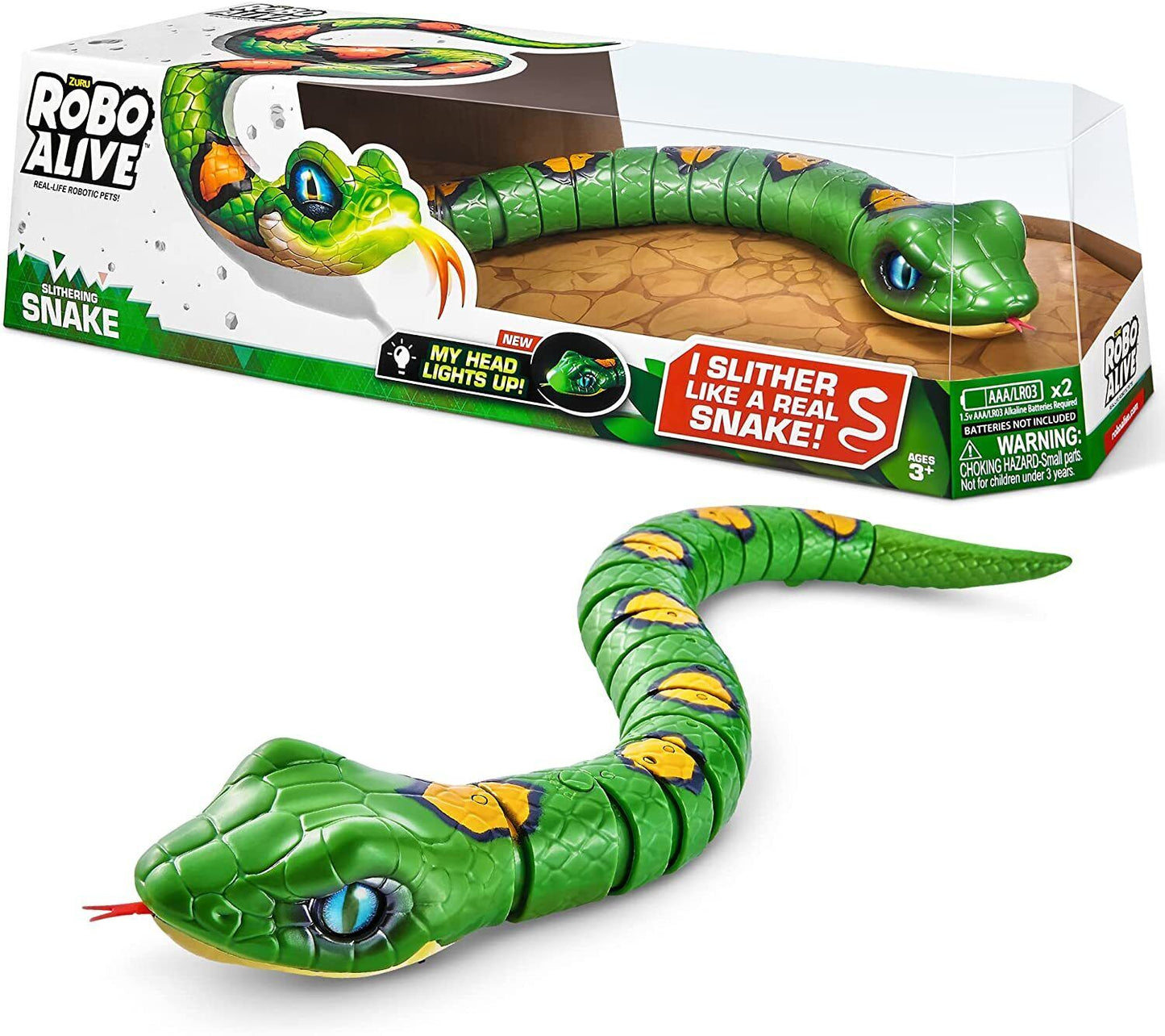 ZURU Robo Alive Slithering Snake Battery-Powered Robotic Toy