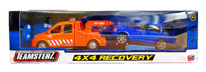 Teamsterz 4 x 4 Recovery Metal Diecast Tow Truck and Car