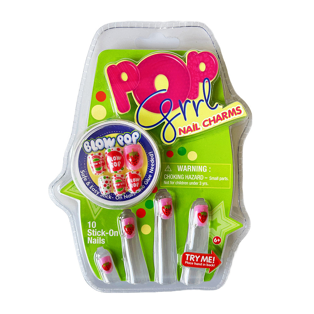 Monster High & Pop Grrl Nail Charm 10 Stick-On Nails